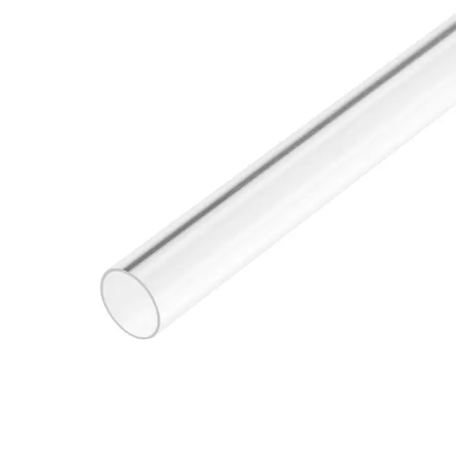 4pcs Clear Rigid PVC Pipe 3/8"(9mm) ID x 1.3ft, 0.02" Wall Round Tube Tubing