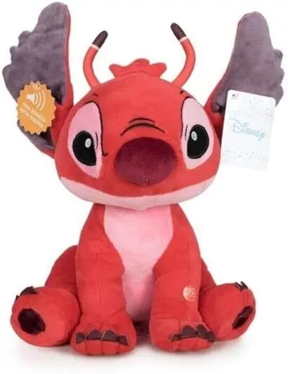 Stitch Peluche Leroy rosso 60 cm con suoni - Futurart - PTS260004703