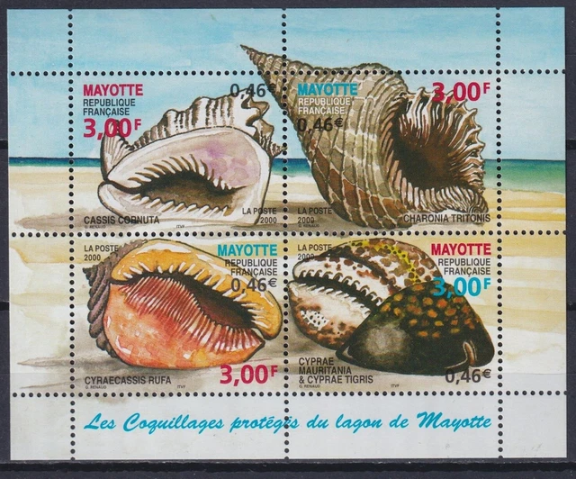 Mayotte 2000 Shells MNH**