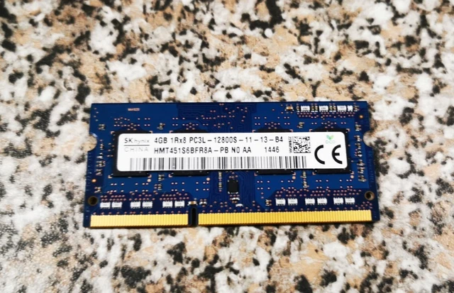 SK HYNIX HMT451S6BFR8A-PB 4GB 1Rx8 SODIMM PC3L-12800S DDR3 Laptop RAM ...