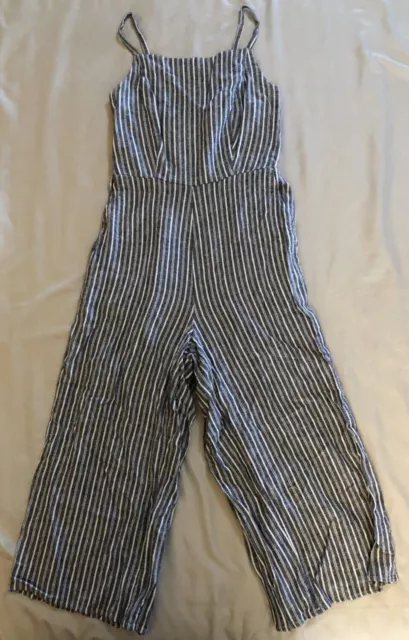 Old Navy Jumpsuit, Size XS, Women's Blue and White Pinstripe Strappy Romper