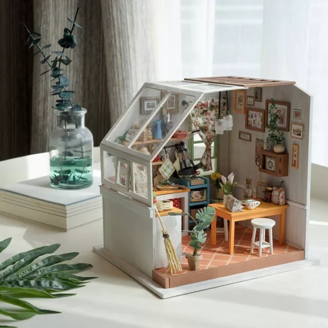 Rolife DIY Dollhouse with Light Wooden Doll House Building Minature Model Gifts