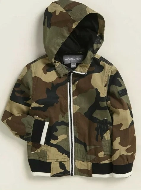 NEW BOYS AUTHENTIC Michael Kors Camouflage Hooded Hoodie Jacket Age 7 Years  Old £ - PicClick UK