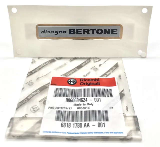 Alfa Romeo GT (2003 - 2010) Disegno Bertone badge 60684624 Genuine & New