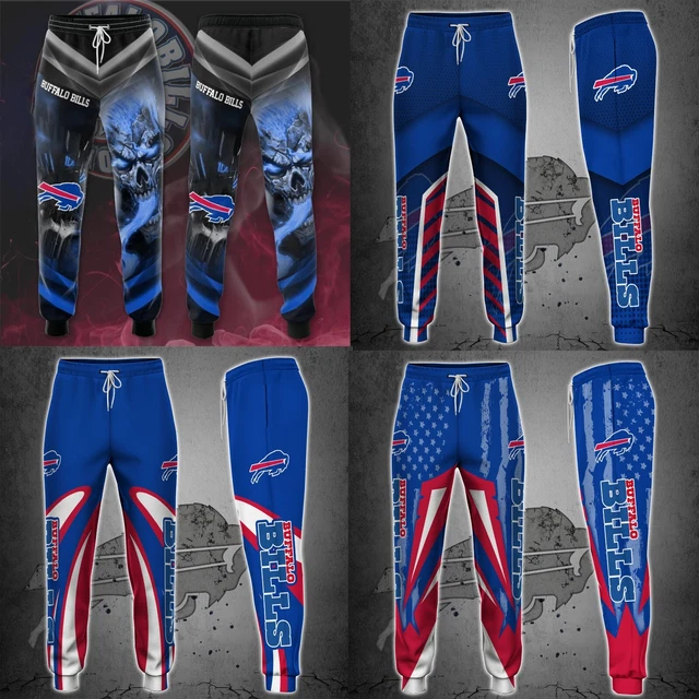 Buffalo Bills Mens Casual Sweatpants Gym Workout Pants Sports Trousers Fans Gift