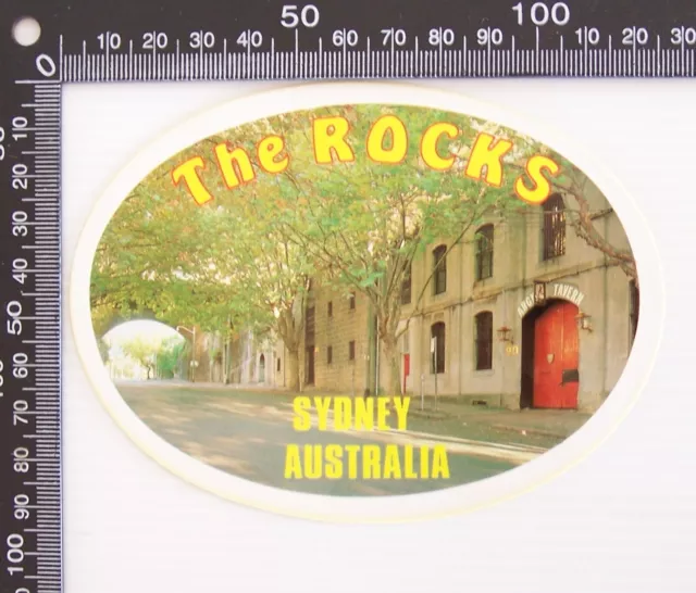Vintage The Rocks Sydney Nsw Australia Travel Souvenir Car Caravan Truck Sticker