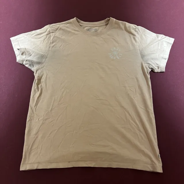 Katin Shirt Mens Medium Brown Casual Surf Beach Short Sleeve Graphic Tee Adult