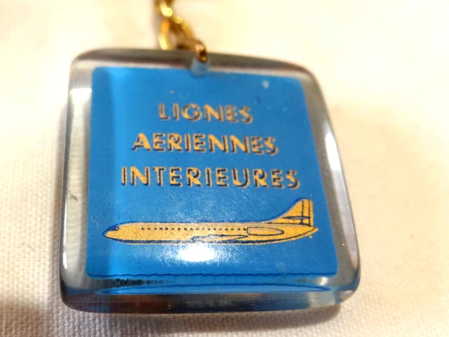 Ancien porte-clés EDF vintage Bourbon 1960s compteur bleu - Collection