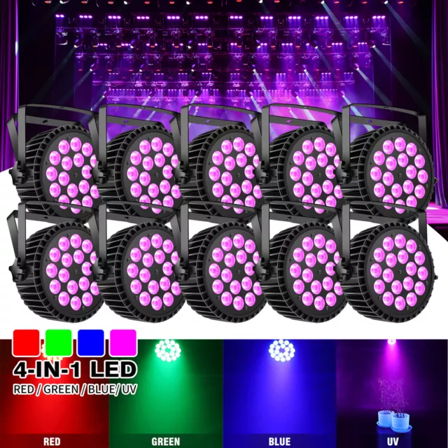 U`King 270W UV RGB PAR Wash 18 LED DMX Disco Party Bühnenlicht Hochzeit Ostern