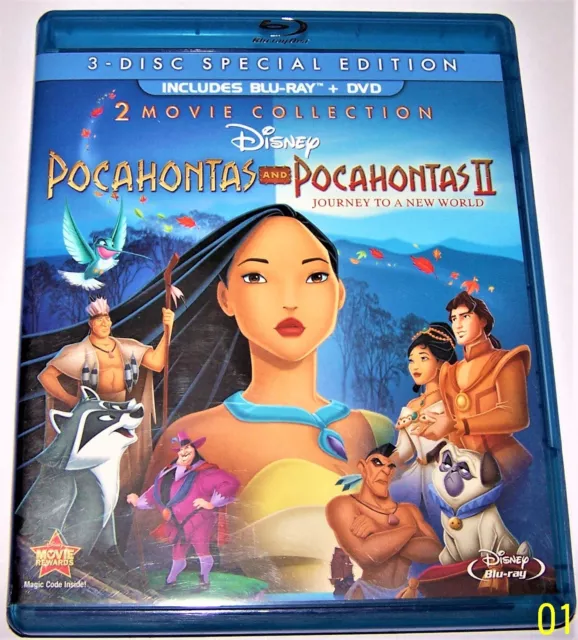 Pocahontas 2-Movie Collection (Blu-ray / DVD, 2012, 3-Disc Set)