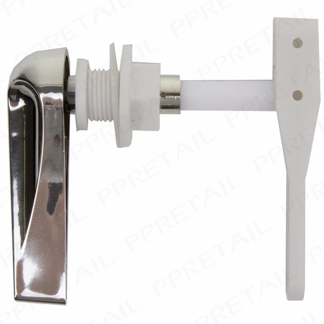 CHROME BATHROOM FLUSH HANDLE TOILET LEVER KIT Cistern Tank Plumbing