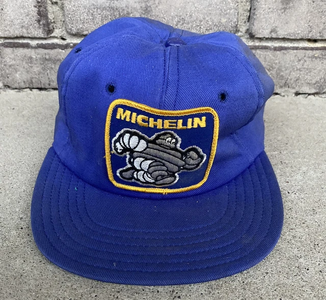 VINTAGE 1980s MICHELIN TIRES SWINGSTER USA MADE PATCH TRUCKER SNAPBACK HAT