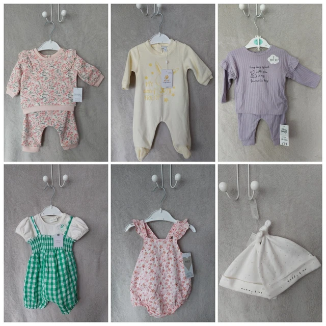 Brand New With Tags Girls Baby 0-3 Months Clothing Bundle M&S, NEXT, George