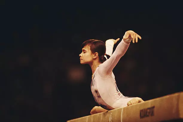 Gymnastics Natalia Shaposhnikova Of The Soviet Union Performs 2 Old Sports Photo