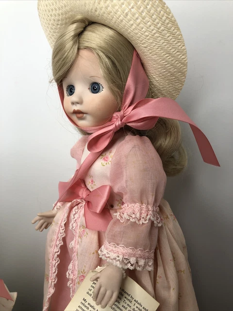 15” Pair Of Porcelain Marjorie Spangler Dolls Genevieve & Samantha Set Of 2 #O 12