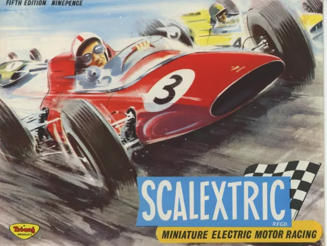 TRI-ANG Scalextric England 24 page colour Miniature Motor Racing Catalogue 1964