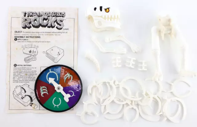 Vtg 1992 Tyrannosaurus Rocks BoneGame Mattel Replacement Parts Bones Instruction