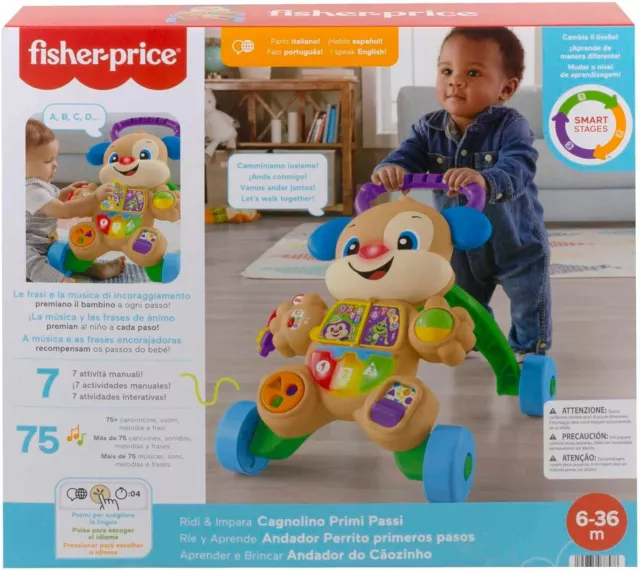 Fisher Price - Perrito Primeros Pasos Smart Stages