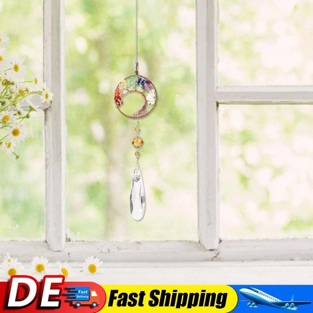 Traumfänger Auto-Anhänger Mit Kristall - Boho Deko Für Rückspiegel & Zimmer