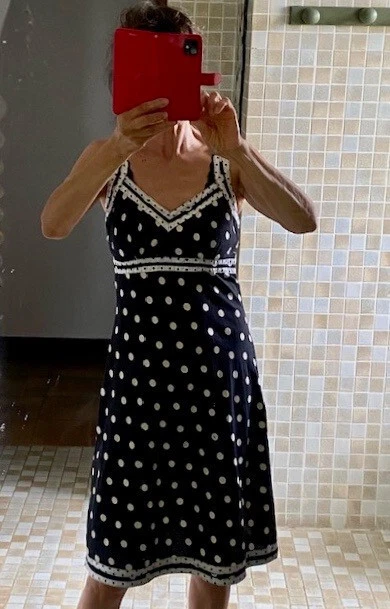 Robe de cocktail à imprimé à fleurs bleu/blanc Vera Mont | La Redoute