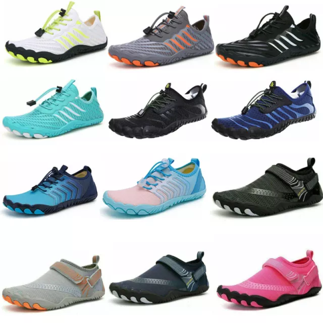 Womens Mens Water Shoes Aqua Shoes Beach Swim Barefoot Non Slip Surfing UK Size