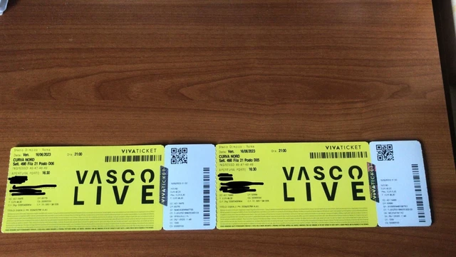 Biglietto Concerto Vasco Rossi Roma Sabato 16/06/2023