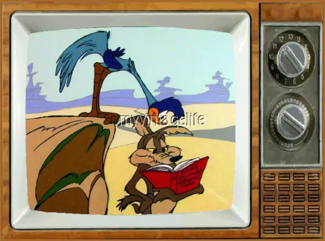 Road Runner TV Fridge MAGNET 2" x 3" SATURDAY MORNING CARTOONS Looney Tunes