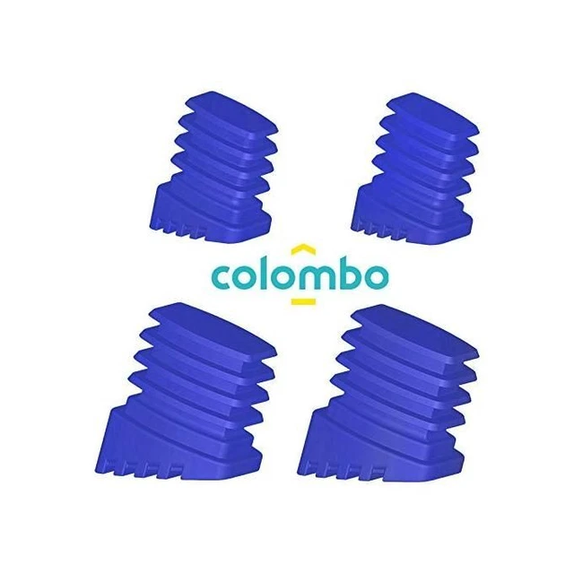Kit Piedini Di Ricambio Scala 4pz Antiscivolo, In Plastica. MADE IN ITALY