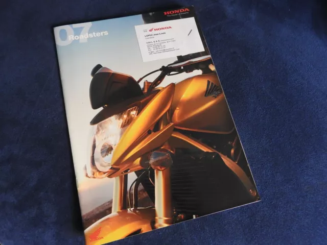 catalogue moto gamme honda roadsters 2007