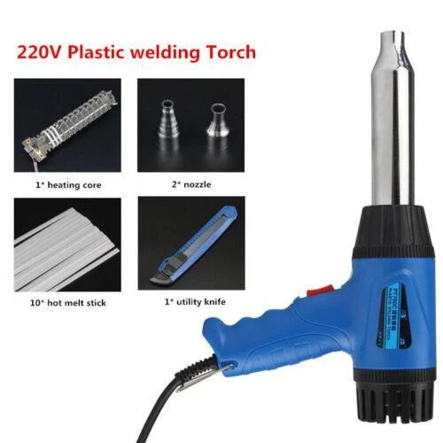 Plastic welding Torch Hot air gun Car bumper welding gun PP PVC welder 700W 220V