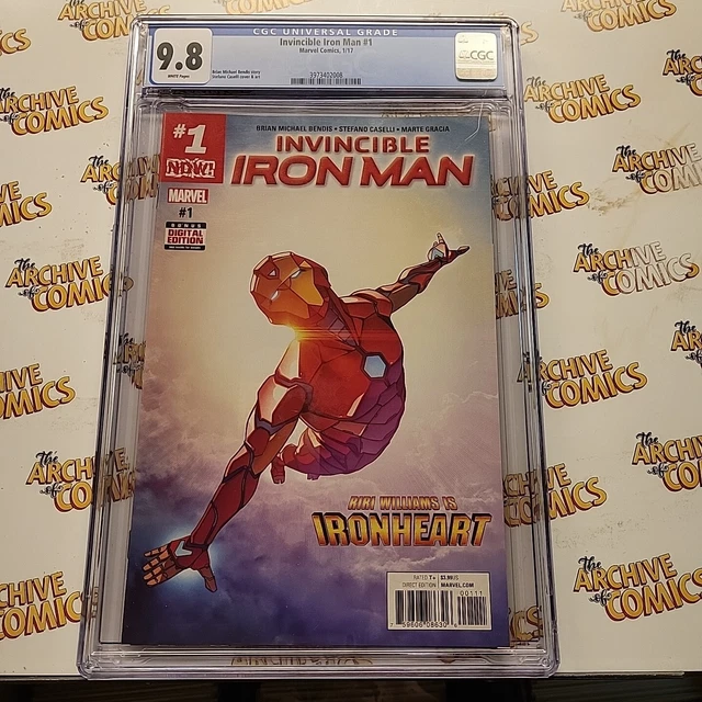INVINCIBLE IRON MAN #1 CGC 9.8 | 1st Solo Riri Williams as Ironheart MARVEL 2017