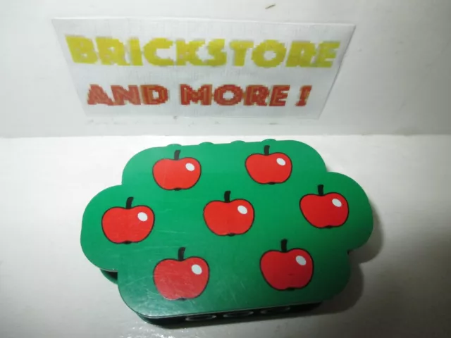 Lego - 1x Slope Curved 8x4x2 Triple 8 Studs Red Apples Pattern 6214px2