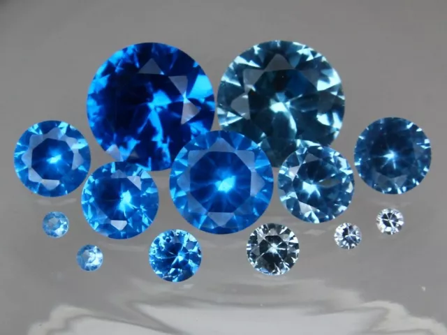 Lab Created Blue Spinel AAA Synthetic Loose Gemstone Many Sizes Cuts Shades Best