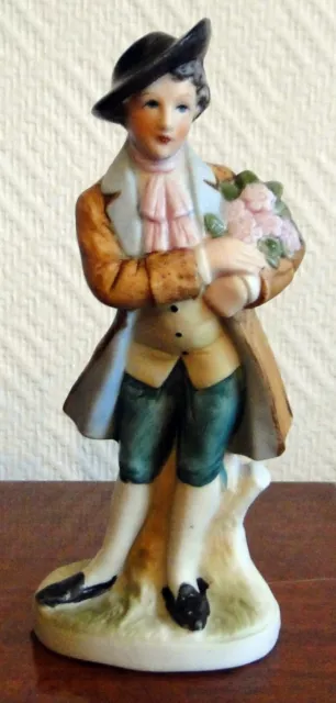 Figurine Homme Marquis Biscuit Polychrome N297