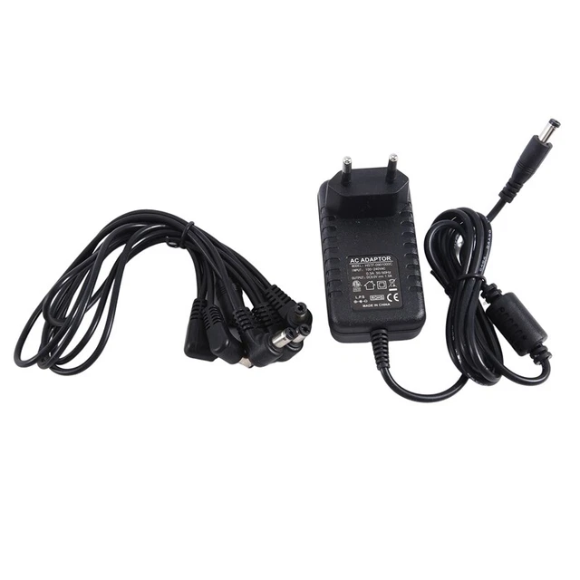 Adaptateur Secteur 9V 1A Pour Pédales D'effets Guitare - Prise EU - Alimentation Bas Bruit