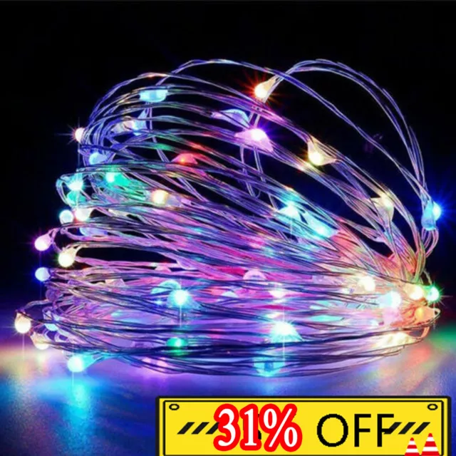 300LED Solar Power Garden Lights Fairy String Copper Wire Outdoor Tree Street