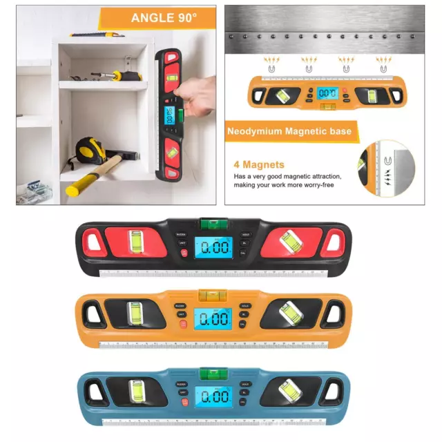 Professional Electronic Digital Level Inclinometer Angle Ruler LED Display