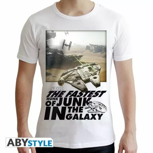 T-shirt Still The Fastest Hunk Of Junk In The Galaxy / Starwars Disney / Blanc M