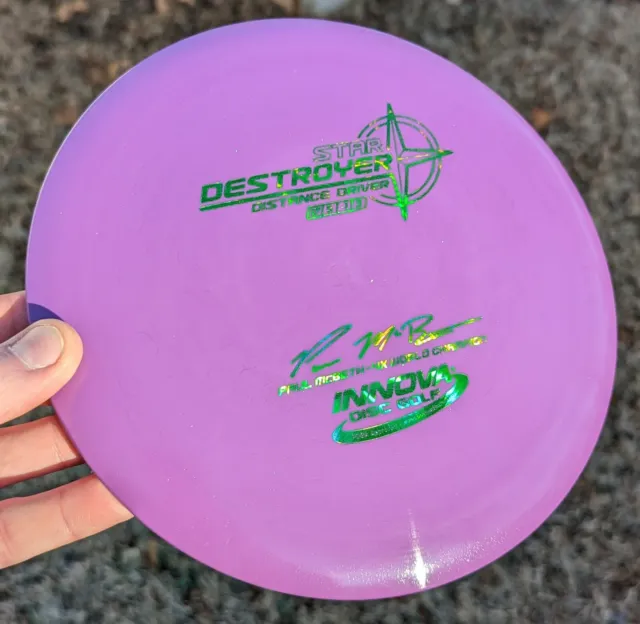 Paul McBeth  - 4X Innova Star Destroyer - New -  Purple Holo Star Domey Pop Top