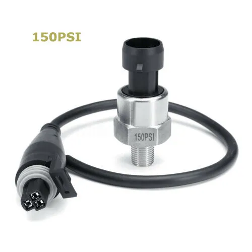Water Oil Fuel Pressure Transducer Sender Sensor 30-500PSI With Connector NPT1/8