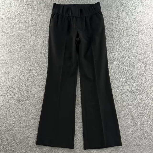 Gap Womens Pants Black Size 6 Maternity Perfect Trouser Stretch Polyester Blend