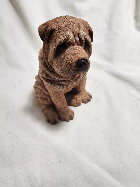 Shar Pei RED Figurine Hand Painted – Sandicast