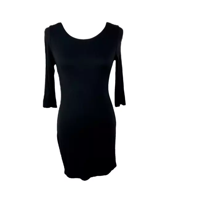 Lulus Va Va Voom Black Backless Long Sleeve Midi Dress Women Medium