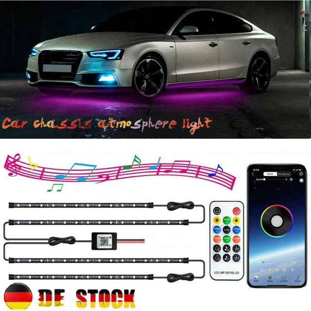 Illuminazione sottoscocca 16 milioni colori RGB LED auto underglow corpo luce DE
