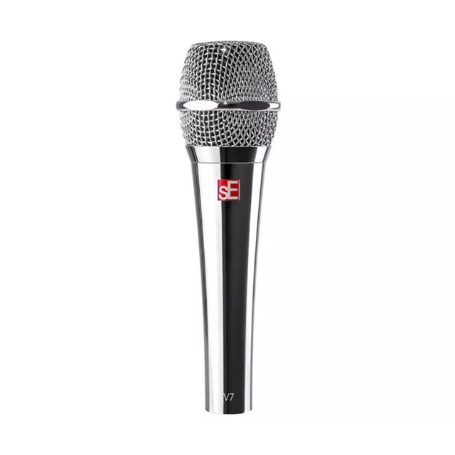 sE Electronics V7 Handheld Dynamic Supercardioid Vocal Mic Microphone, Chrome