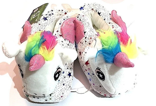 PANTOFOLE moppine UNICORNO ciabatte BIANCO babbucce SJ GANG seven TAGLIA EUR 33/