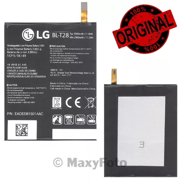 LG BATTERIA INTEGRATA ORIGINAL EAC63351501 BL-T28 3000mAh PILA LITIO PER Q8 H970