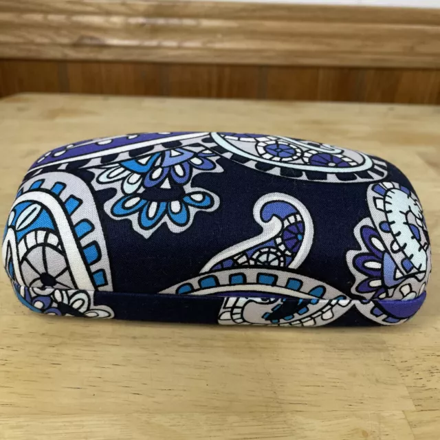 VERA BRADLEY Reading/Sun Glass Case Blue Purple Grey Paisley NWOT
