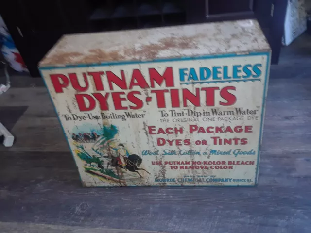 Putnam Dyes Tints Container Sales Advertising fabrics Monroe Chemical Co. Quincy