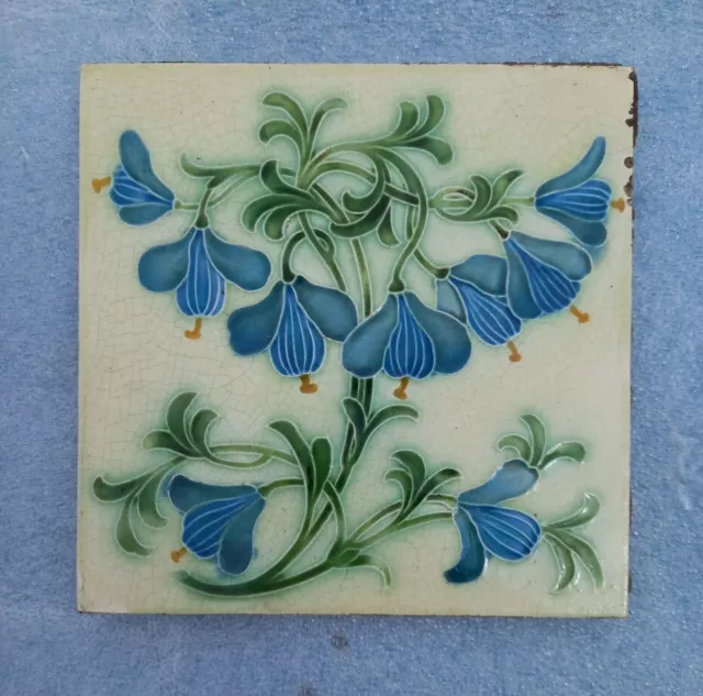 Lewis Day Pilkington antique Art Nouveau Victorian tile